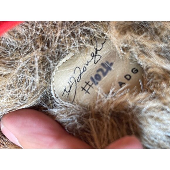 Bear Ashton Drake Semper Fi Marine Military Plush Lougher Signed 14" Jointed ADG - Picture 5 of 5